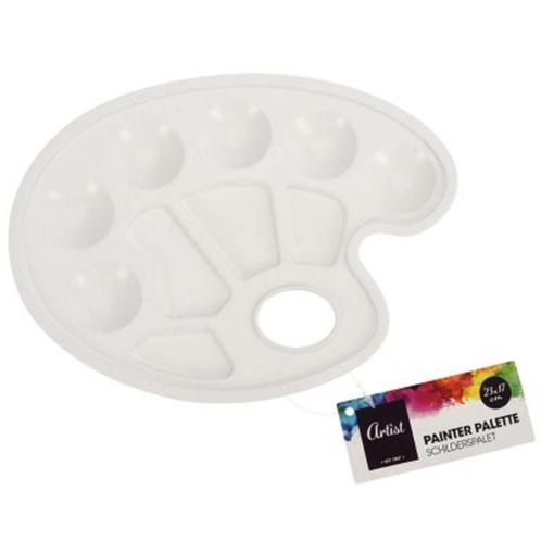 Schilderspalet verfpalet plastic klein 22 cm, Hobby en Vrije tijd, Schilderen, Nieuw, Overige typen, Ophalen of Verzenden