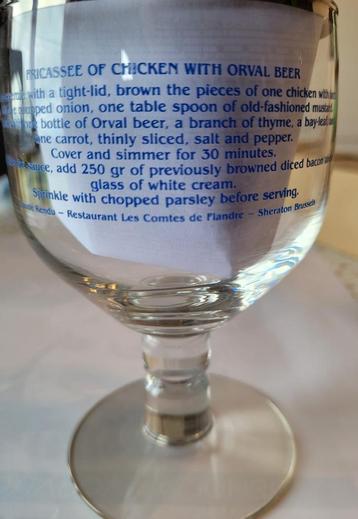 VERRE ORVAL SHERATON ( Anglais ), Enlèvement ou Envoi