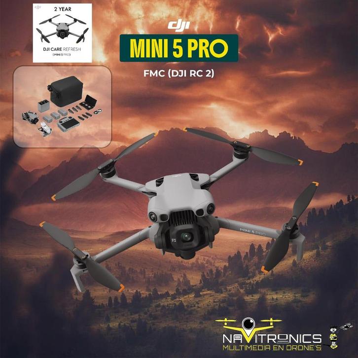 DJI MINI 5 PRO RC2 FLY MORE COMBO INCL 2Y DJI CARE REFRESH, Audio, Tv en Foto, Drones, Nieuw, Drone met camera, Ophalen of Verzenden