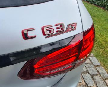 C63 AMG S 4.0 V8 Bi-Turbo 510 ch, utilitaire 2pl, Autos, Cuir, Argent ou Gris, Achat, 375 kW