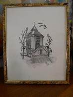 Tekening: Kapel van Golgotha Montignies S/Sambre., Ophalen of Verzenden