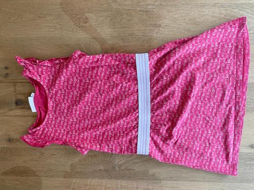 Frizzle roze kleedje met witte tekst maat 122 - BD3, Kinderen en Baby's, Kinderkleding | Maat 122, Zo goed als nieuw, Meisje, Jurk of Rok