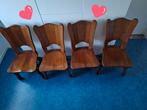 Opruiming 4 houten stoelen in heel goede staat, Ophalen, Zo goed als nieuw