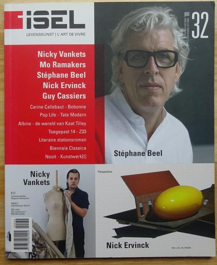 Isel 32 - 2009 Nick Ervinck (signed) Vankets, Ramakers, Beel, Boeken, Kunst en Cultuur | Beeldend, Zo goed als nieuw, Schilder- en Tekenkunst