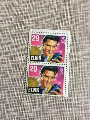 2 postzegels Elvis Presley 1977 USA AMERIKA beschikbaar voor biedingen