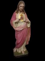 roze Jezus beeld in plaaster., Antiquités & Art, Antiquités | Objets religieux, Enlèvement