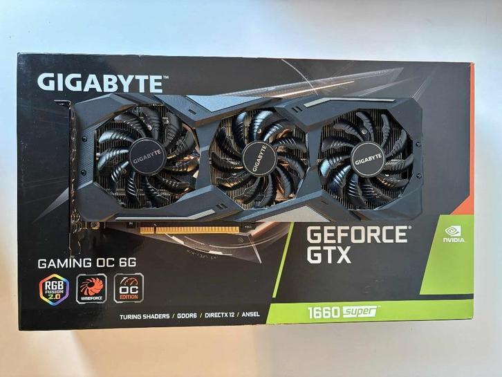 GIGABYTE GTX 1660 Super Gaming OC 6 GB, Computers en Software, Videokaarten, Zo goed als nieuw, AMD, PCI-Express 3.0, GDDR6, HDMI