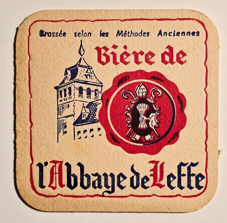 Bière de l’Abbaye de Leffe sous-bock bierviltje bierdeckel, Collections, Marques de bière, Sous-bock, Leffe, Enlèvement ou Envoi