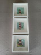 Set van 3 samenhorende wanddecoratie., Huis en Inrichting, Woonaccessoires | Lijsten, Minder dan 50 cm, Ophalen of Verzenden, Zo goed als nieuw