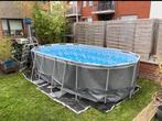 Piscine bestway 4,2x2,5x1,1 plus pompe etc 150€, Jardin & Terrasse, Enlèvement, Utilisé, 80 à 120 cm, Piscines hors sol