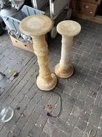 Twee marmeren zuilen pilaren, Enlèvement, Comme neuf