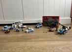 4 LEGO politiesets: helicopter, politiewagen, vrachtwagen, Comme neuf, Ensemble complet, Enlèvement, Lego