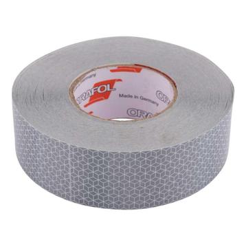 Reflecterende tape 50 mtr wit, Envoi