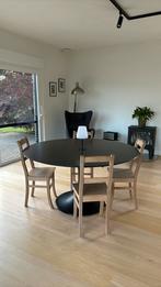 Tulip tafel keramische zwart 150cm diameter 4 tot 6 personen, Huis en Inrichting, Zo goed als nieuw, Ophalen