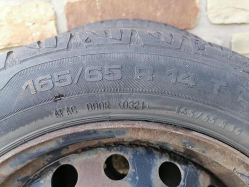 2 Uniroyal-banden op 165 65 R14 T-wielen in 4x100, Auto-onderdelen, Banden en Velgen, Band(en), Zomerbanden, 14 inch, 165 mm, Personenwagen