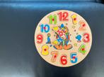 Houten puzzel in de vorm van een klok, Kinderen en Baby's, Ophalen of Verzenden, Zo goed als nieuw