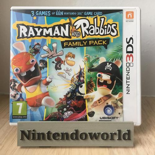 Rayman And Rabbids Family Pack (3DS), Games en Spelcomputers, Games | Nintendo 2DS en 3DS, Zo goed als nieuw, Ophalen