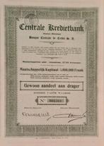 Centrale Kredietbank - antwerpen -   aandeel  - 1929, Ophalen of Verzenden, 1920 tot 1950, Aandeel