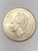 Munt zilver Nederland 2 1/2 gulden Wilhelmina 1932 mooi !!, Zilver, 2½ gulden, Koningin Wilhelmina, Ophalen of Verzenden
