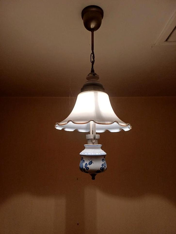 Plafond lamp, Maison & Meubles, Lampes | Plafonniers, Comme neuf, Verre, Autres matériaux, Enlèvement