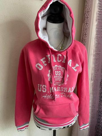 Roze hoodie - U.S. Marshall maat S beschikbaar voor biedingen