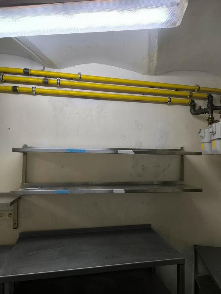 Étagères murales inox, Zakelijke goederen, Kantoor en Winkelinrichting | Magazijn, Stelling en Opslag, Ophalen