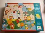 Puzzle géant surprise Djeco, Kinderen en Baby's, Speelgoed | Kinderpuzzels, Ophalen, Zo goed als nieuw, 4 tot 6 jaar