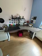 Grand bureau d’angle OBURO, Huis en Inrichting, Bureaus, Ophalen, In hoogte verstelbaar, Zo goed als nieuw, Bureau