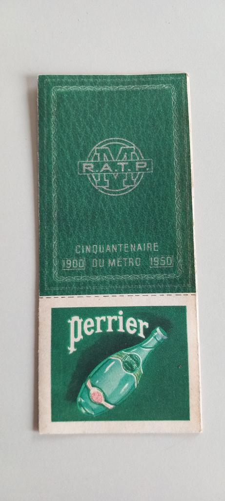 Voormalig Perrier RATP-advertentieplan, Verzamelen, Merken en Reclamevoorwerpen, Zo goed als nieuw, Ophalen of Verzenden