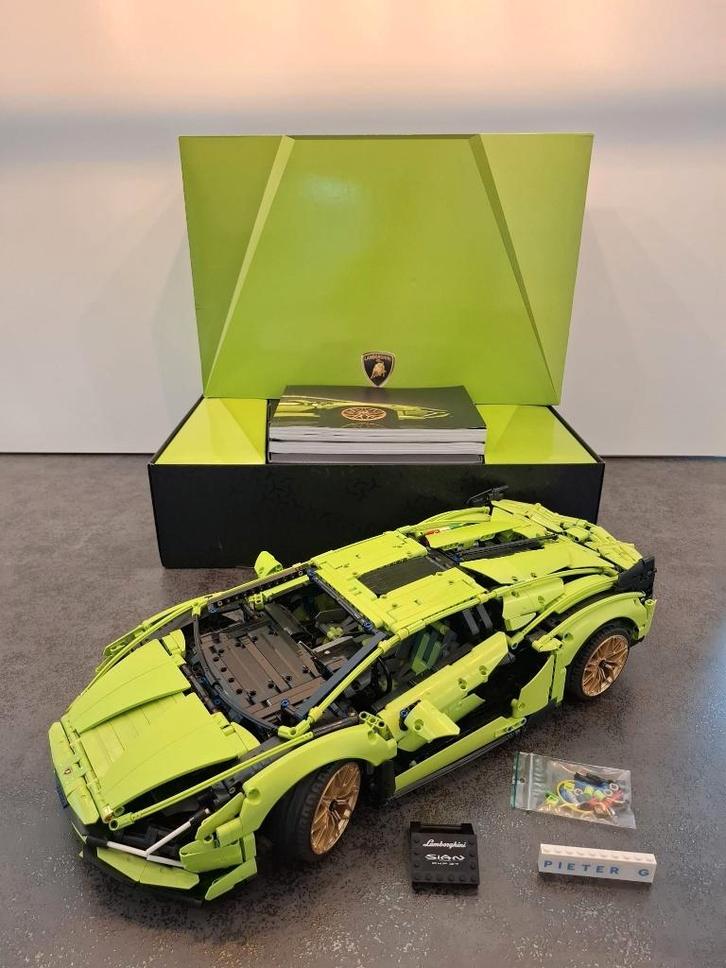 Lego Technic 42115 - Lamborghini Sián FKP 37 1x gebouwd, Kinderen en Baby's, Speelgoed | Duplo en Lego, Zo goed als nieuw, Lego