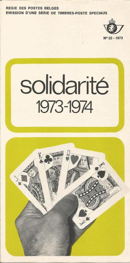 FDC 22/1973 8-12-73 Speelkaart Serie van 4 zegels (FR), Postzegels en Munten, Postzegels | Europa | België, Gestempeld, 1e dag stempel