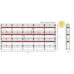 Echafaudage LAYER Blitz 110 M2 + 25 m2 kit VERSION PREMIUM, Bricolage & Construction, Échafaudages, Enlèvement, Utilisé, Échafaudage de façade