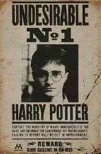 Reclamebord vintage Harry Potter wanted - Undesirable N1, Ophalen of Verzenden, Zo goed als nieuw, Reclamebord