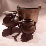 Antiek bronzen grape/ heksenketeltjes, Ophalen of Verzenden, Brons