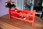 Vintage oranje wijnrekje, Moins de 50 cm, Comme neuf, Synthétique, Enlèvement