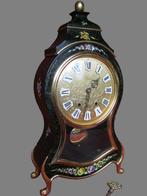 Dennengroene Boulle Eluxa pendule - gesigneerde klok, Antiek en Kunst, Ophalen