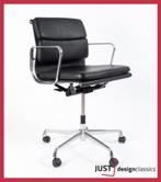 Vitra ea 217 Zwart Leder Gepolijst (voorraad:6), Huis en Inrichting, Ophalen, Zwart