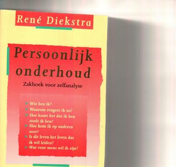 Persoonlijk onderhoud zakboek voor zelfanalyse rené diekstra disponible aux enchères