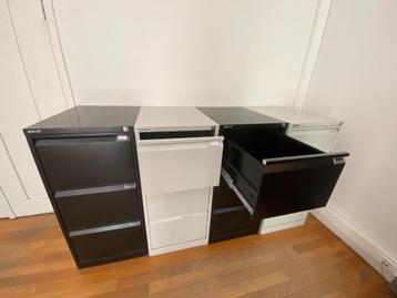 Set van 5 Bisley-kasten met 3 laden + 70 hangmappen — beschikbaar voor biedingen