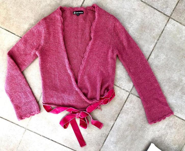 Mooi klein, fijnmazig TS vest met dubbele rij knopen, Kleding | Dames, Truien en Vesten, Gedragen, Maat 36 (S), Roze, Ophalen of Verzenden