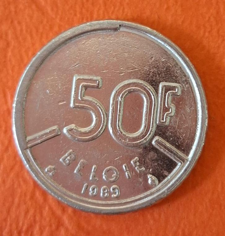 Belgische munt 1989 - 50 frank, Postzegels en Munten, Munten | België, Losse munt, Overig, Verzenden
