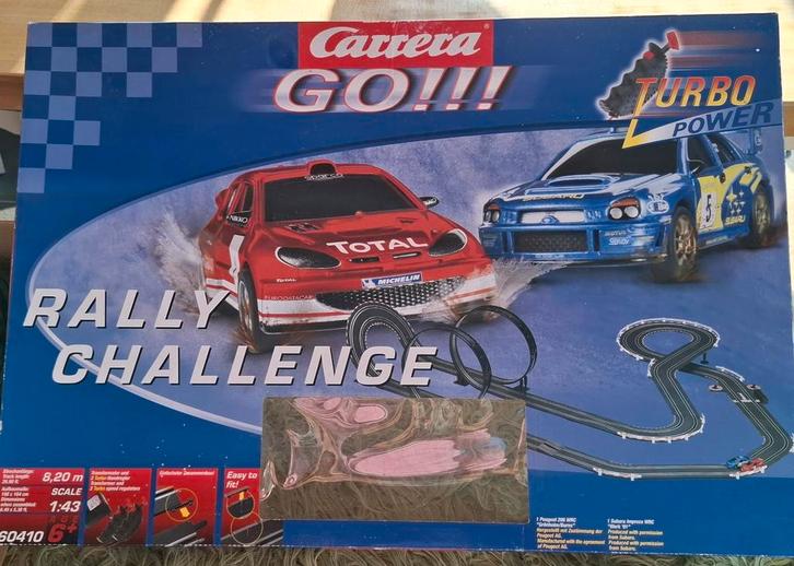 Carrera GO!!! Turbo power Rally Challenge 60410, Kinderen en Baby's, Speelgoed | Racebanen, Gebruikt, Carrera, Ophalen