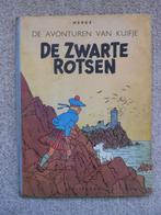 Kuifje - De Zwarte Rotsen - 1e druk 1946 -houthoudend -Hergé, Boeken, Gelezen, Eén stripboek, Ophalen of Verzenden, Herge