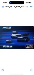 Dashcam GKU D600 PRO 4K – Neuve – Vision Nuit –Belgique, Enlèvement ou Envoi, Sans fil, Comme neuf