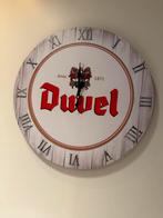 Grote wandklok Duvel anno 1871 - 40 cm - retro vintage nieuw, Ophalen of Verzenden, Nieuw, Analoog, Wandklok