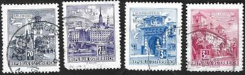 4 Postzegels Oostenrijk 1962 Gebouwen beschikbaar voor biedingen