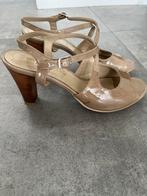 Andrea Catini sandalen – Taupe lakleder – Zo goed als nieuw, Ophalen of Verzenden, Zo goed als nieuw