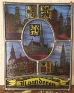 4 Raamdecoraties glas in lood, Antiek en Kunst, Ophalen of Verzenden
