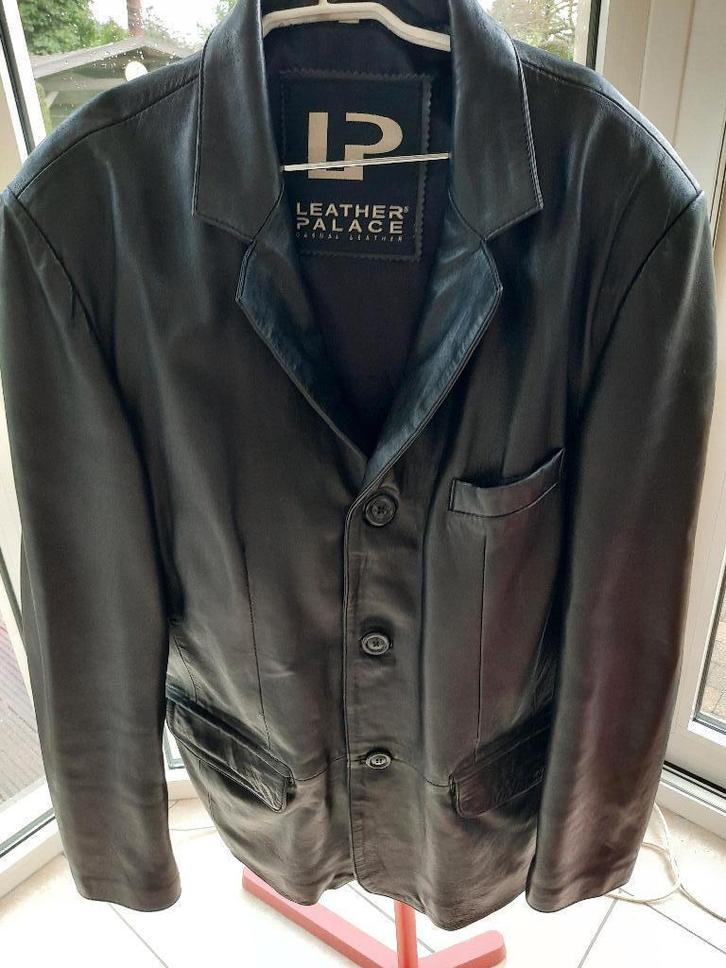 Prachtige jas LEATHER PALACE- L, Kleding | Heren, Jassen | Winter, Zo goed als nieuw, Maat 52/54 (L), Zwart, Ophalen of Verzenden