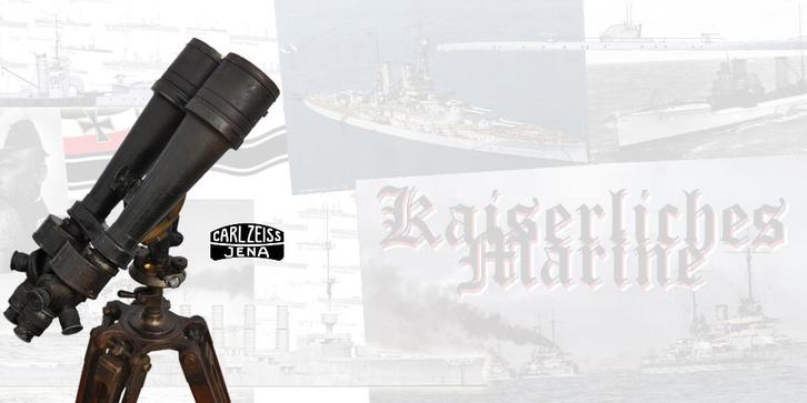 Rare assemblage de Carl Zeiss, Kaiserliche Marine 1916-1917, Collections, Objets militaires | Général, Marine, Enlèvement